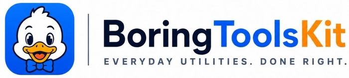 BoringToolsKit — Everyday utilities, done right.